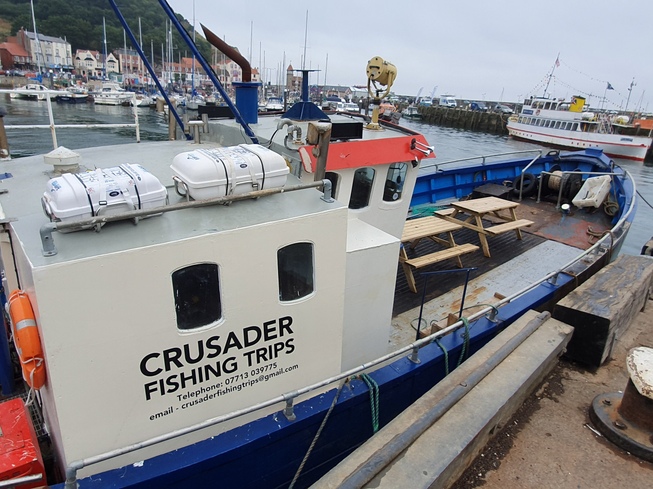 Our fishing boat Crusader